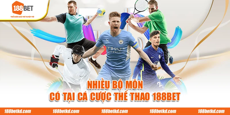 Nhiều bộ môn có tại cá cược thể thao 188BET